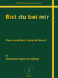 Bist du bei mir  Vocal Solo & Collections sheet music cover